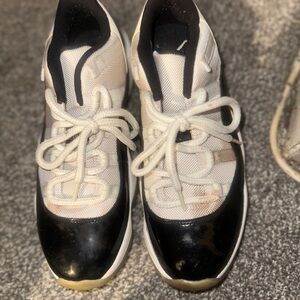 Jordan Men's White and Black Sneakers